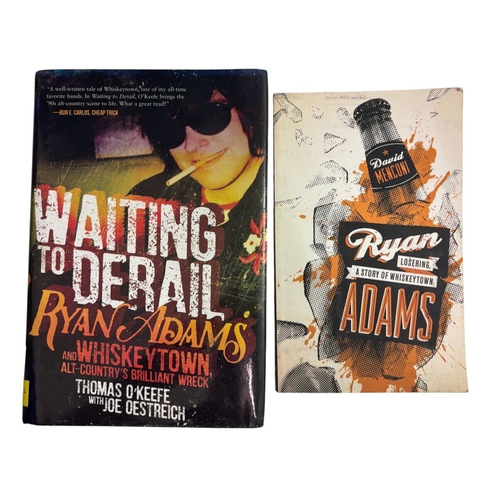 Ryan Adams Book Bundle Waiting to Derail & Losering Menconi O'Keefe Whiskeytown
